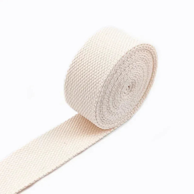 5M Polyester Baumwoll Gurtband 2mm dick für Rucksack Gürtel Kleidung 20-50mm breit