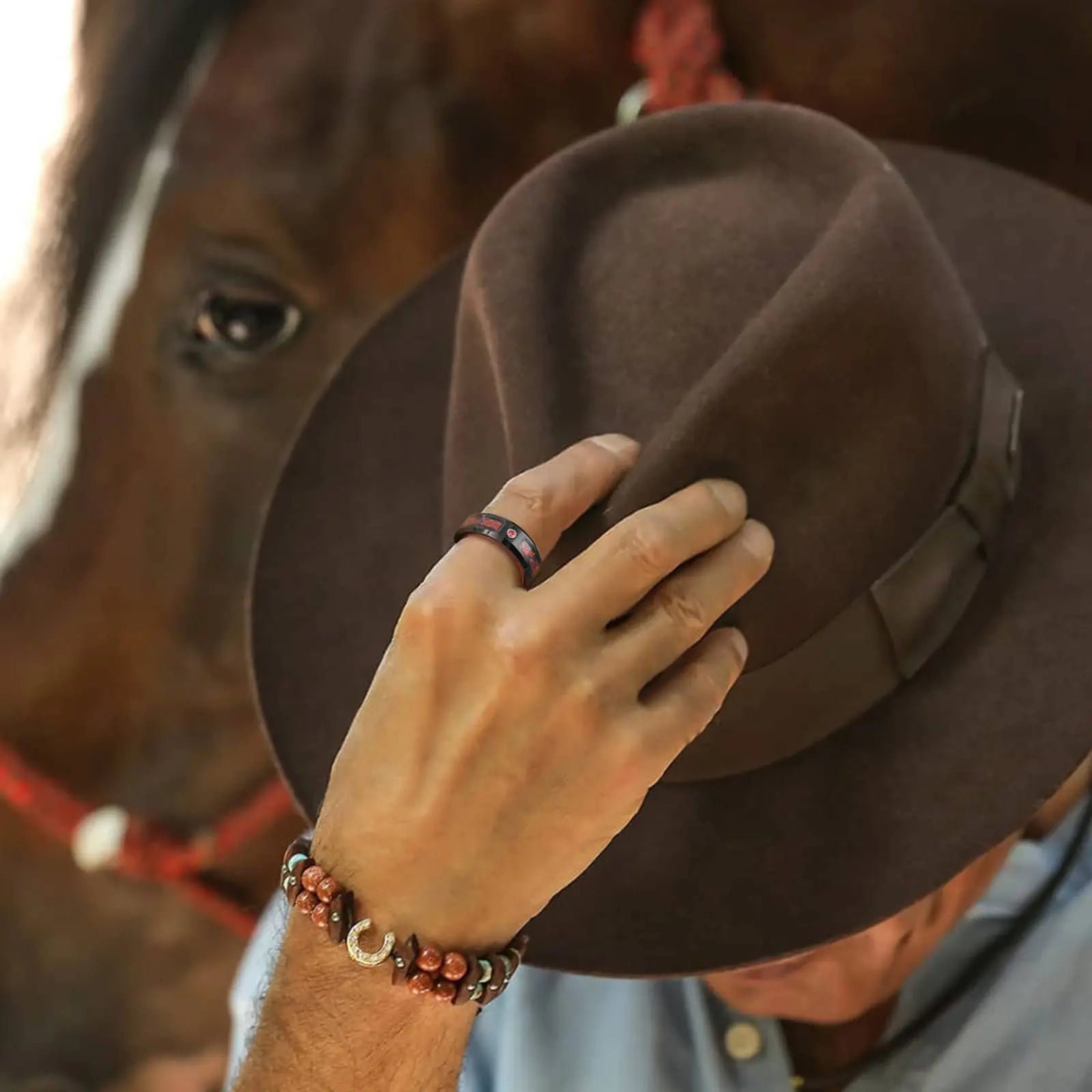 Fashio Männer Ringe Schwarz Titan Edelstahl Ringe Für Männer Frauen Ziegel Muster Finish Abgeschrägte Kante Hochzeit Ring Partei Schmuck