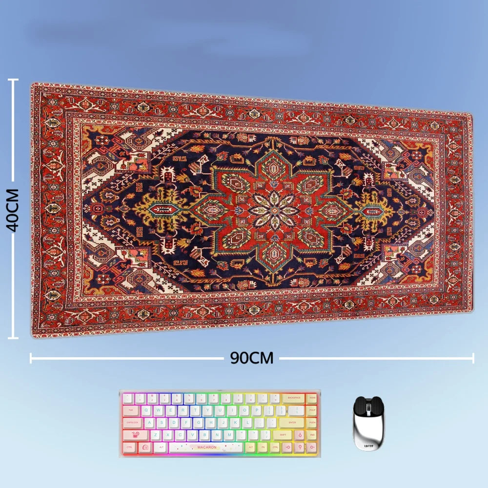 Großes XXL Mauspad mit persischem Design Naturkautschuk rutschfest