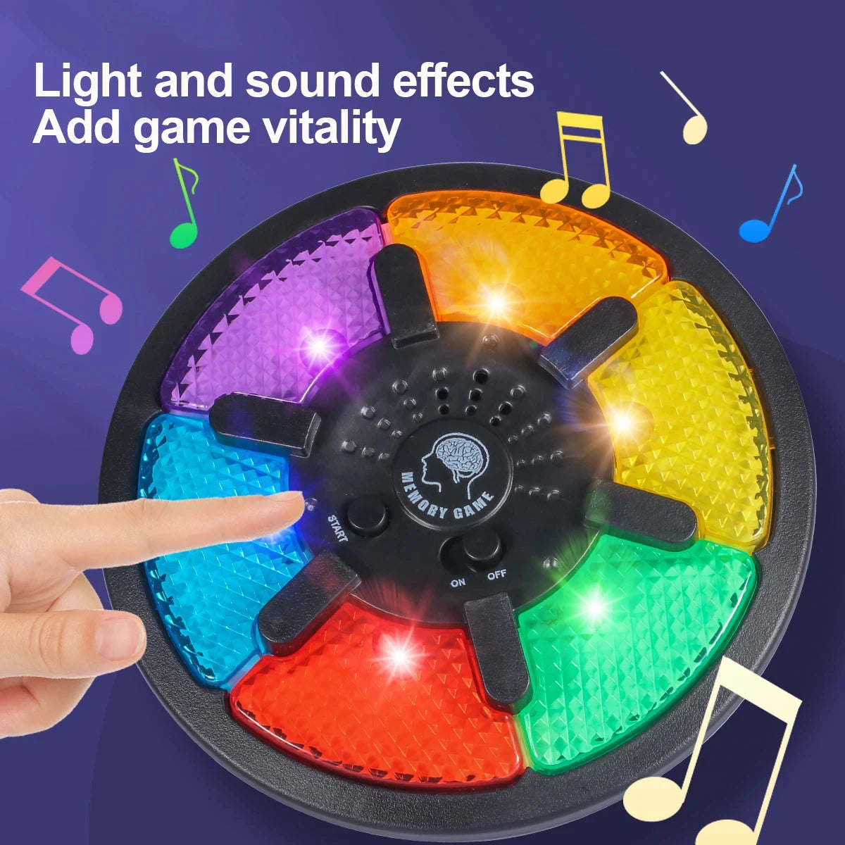 Mobiles Memory-Spiel mit Licht - Sound – Spielspaß und Gedächtnistraining für Kinder