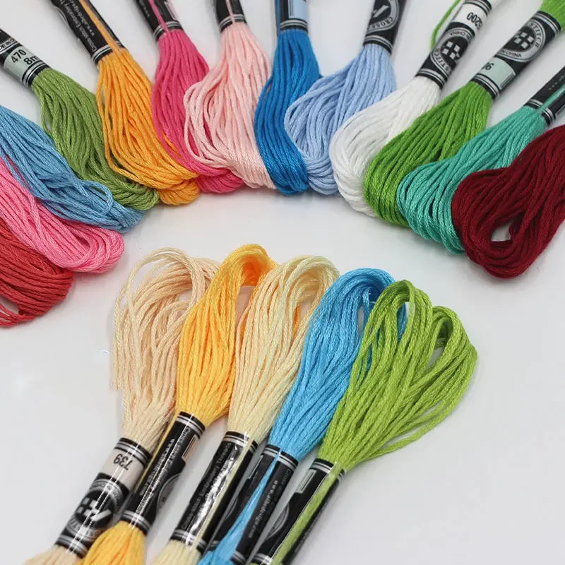 Vielseitiges Stickgarn Mix Farben für Kreativprojekte und Handarbeiten