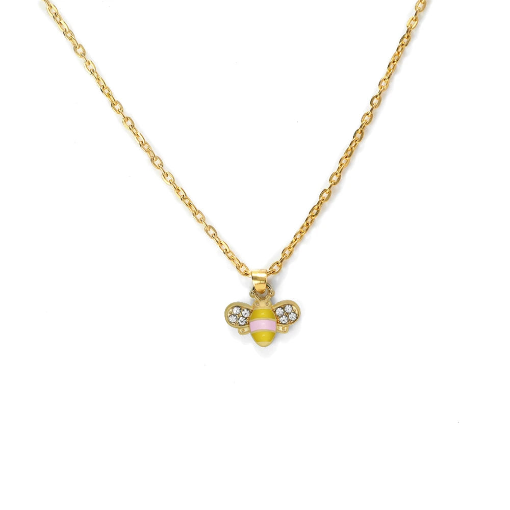 12er Set niedliche Insekten Anhänger Halsketten für Damen und Herren