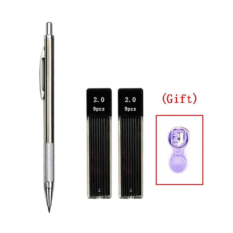 Druckbleistifte Set 2.0 mm für Skizzen und Studentenbedarf