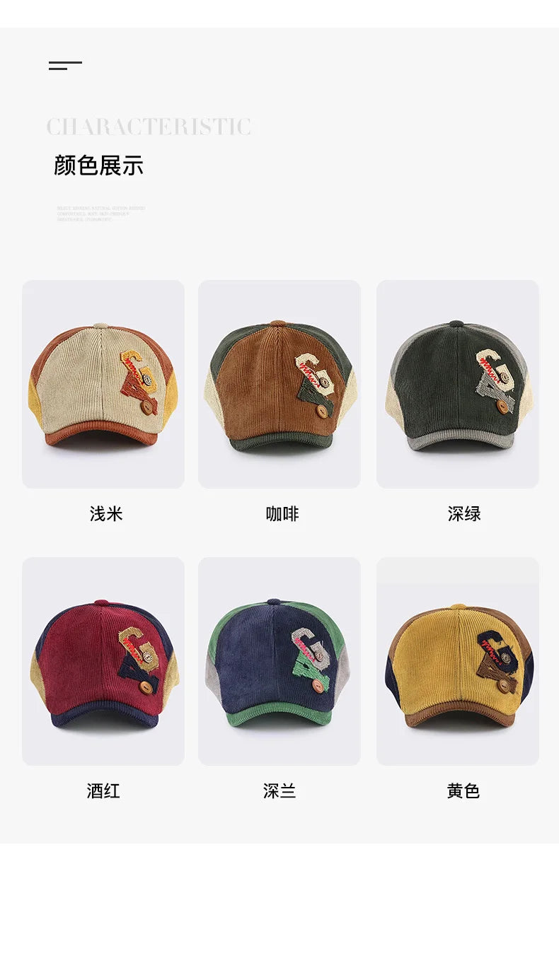 Kinder Winter Baskenmütze Unisex 52-56 cm – Warm und Stilvoll-Yabubest - Home & More