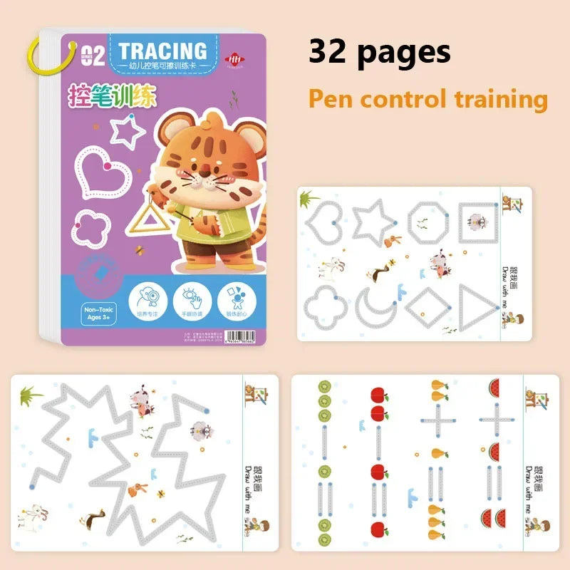 Arbeitsbuch zur Stiftkontrolle und Feinmotorik für Vorschulkinder