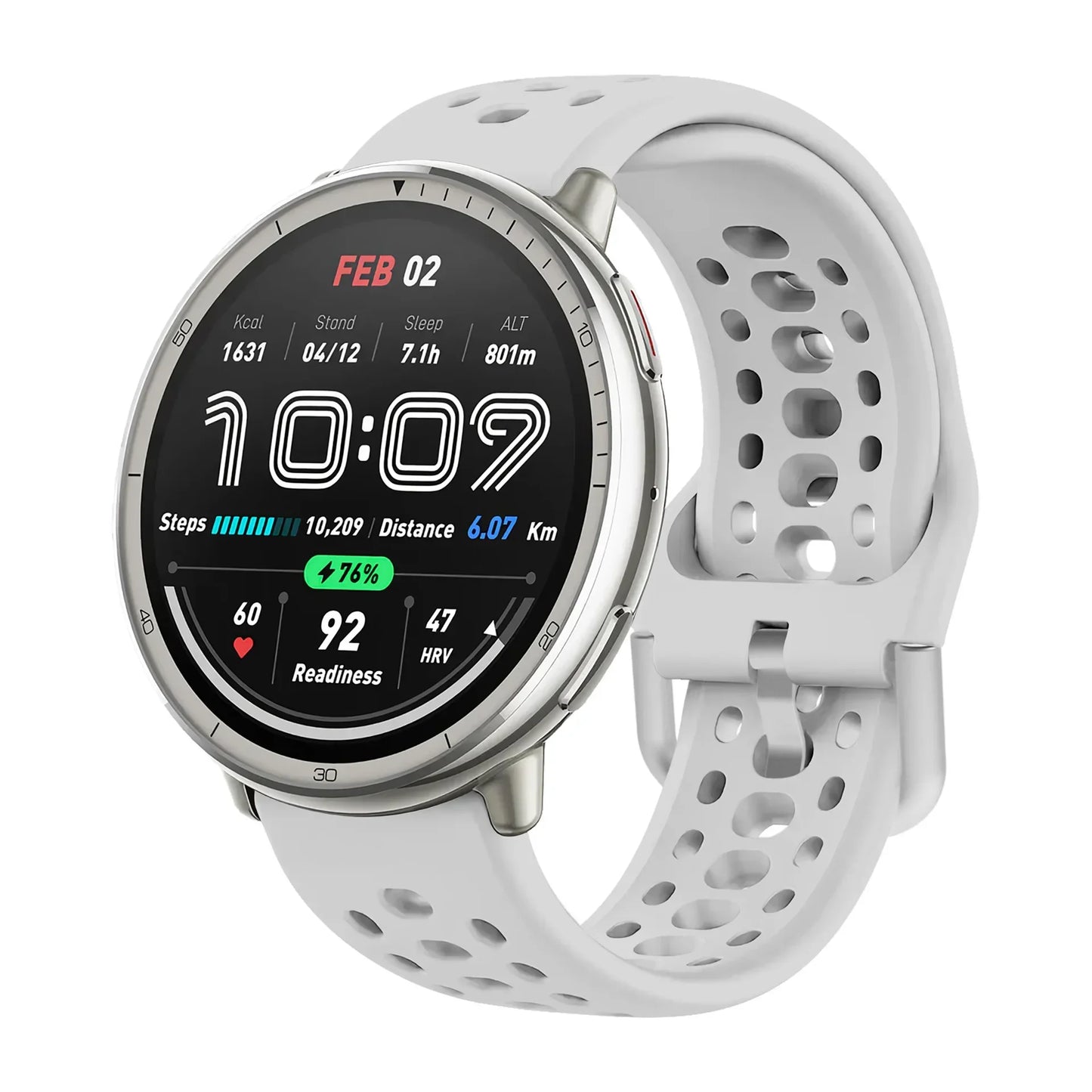20 mm atmungsaktives Silikon-Uhrenarmband für Sport - Alltag
