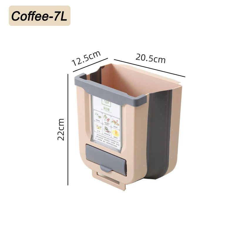 Faltbarer Wand-Mülleimer für Küche und Schrank zur platzsparenden Aufbewahrung