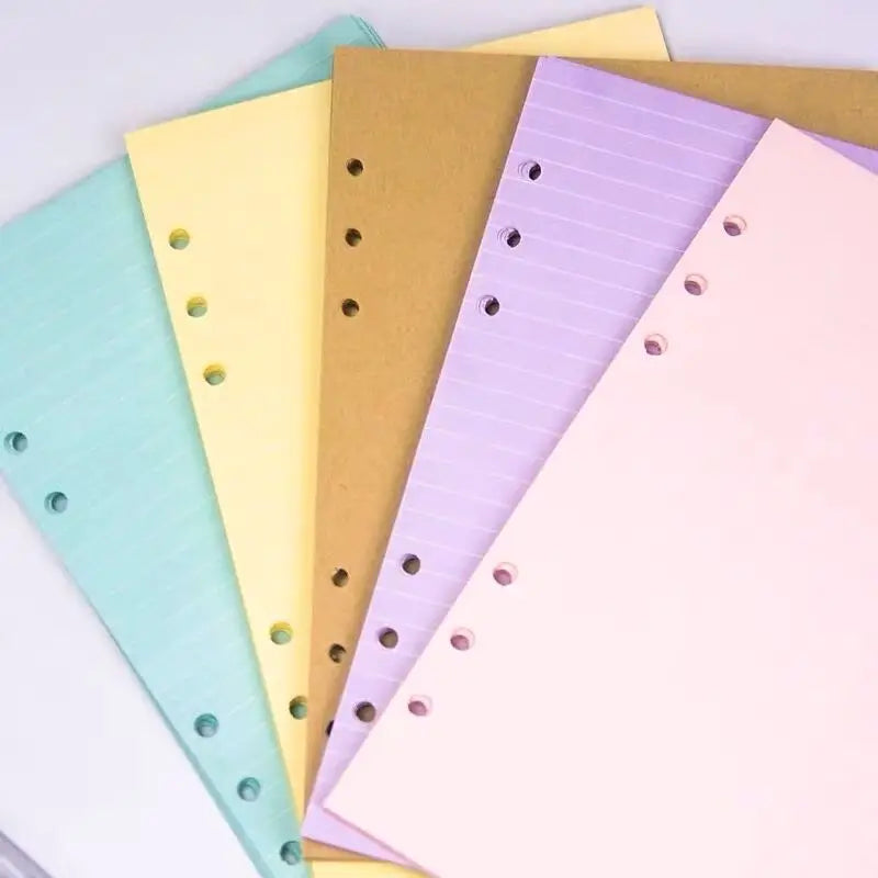 Transparentes Notizbuch mit losen Blättern in A7, A6 - A5 Größen