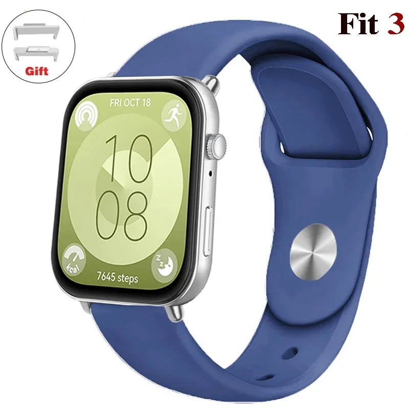 Wasserdichtes Silikonband in diversen Farben – perfekt für Huawei Watch FIT 3 - FIT 2