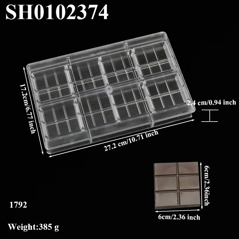 Hartpolycarbonat Schokoladenform PC Süßigkeitsform für einfaches Entformen