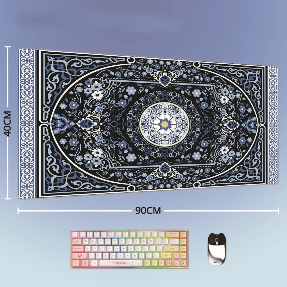 Großes XXL Mauspad mit persischem Design Naturkautschuk rutschfest