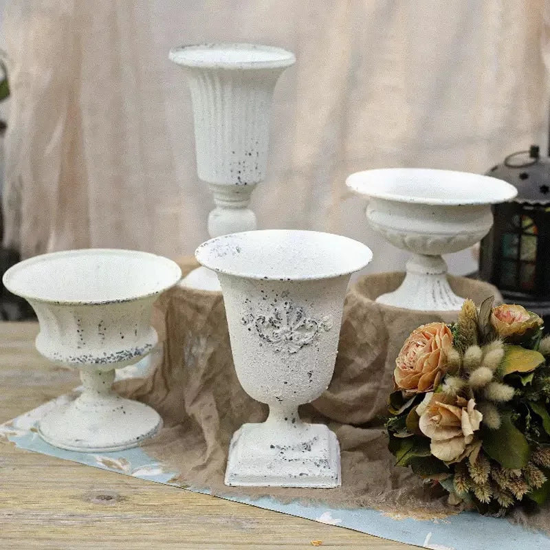 Retro Eisen Vase für Blumen, Heimdekoration und Hochzeit