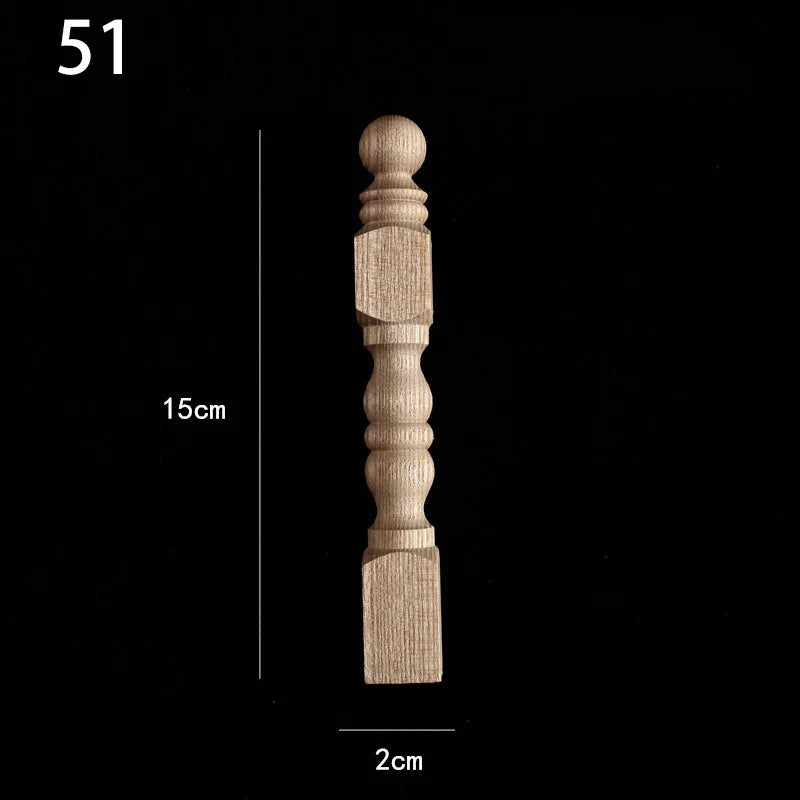 Holzapplikation Spindel Säule Dekoration für Möbel und Heim