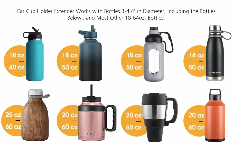 Großer verstellbarer Getränkehalter für das Auto