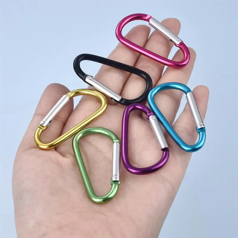 Karabiner Schlüsselbund Aluminium D-Ring 10/20er Set-Yabubest - Home & More