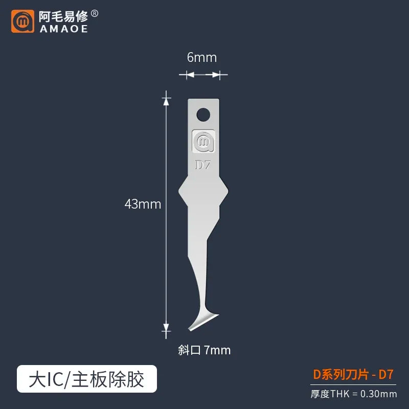 Rutschfeste Metall Skalpell Klingen Werkzeug für PCB Kleber Reparatur