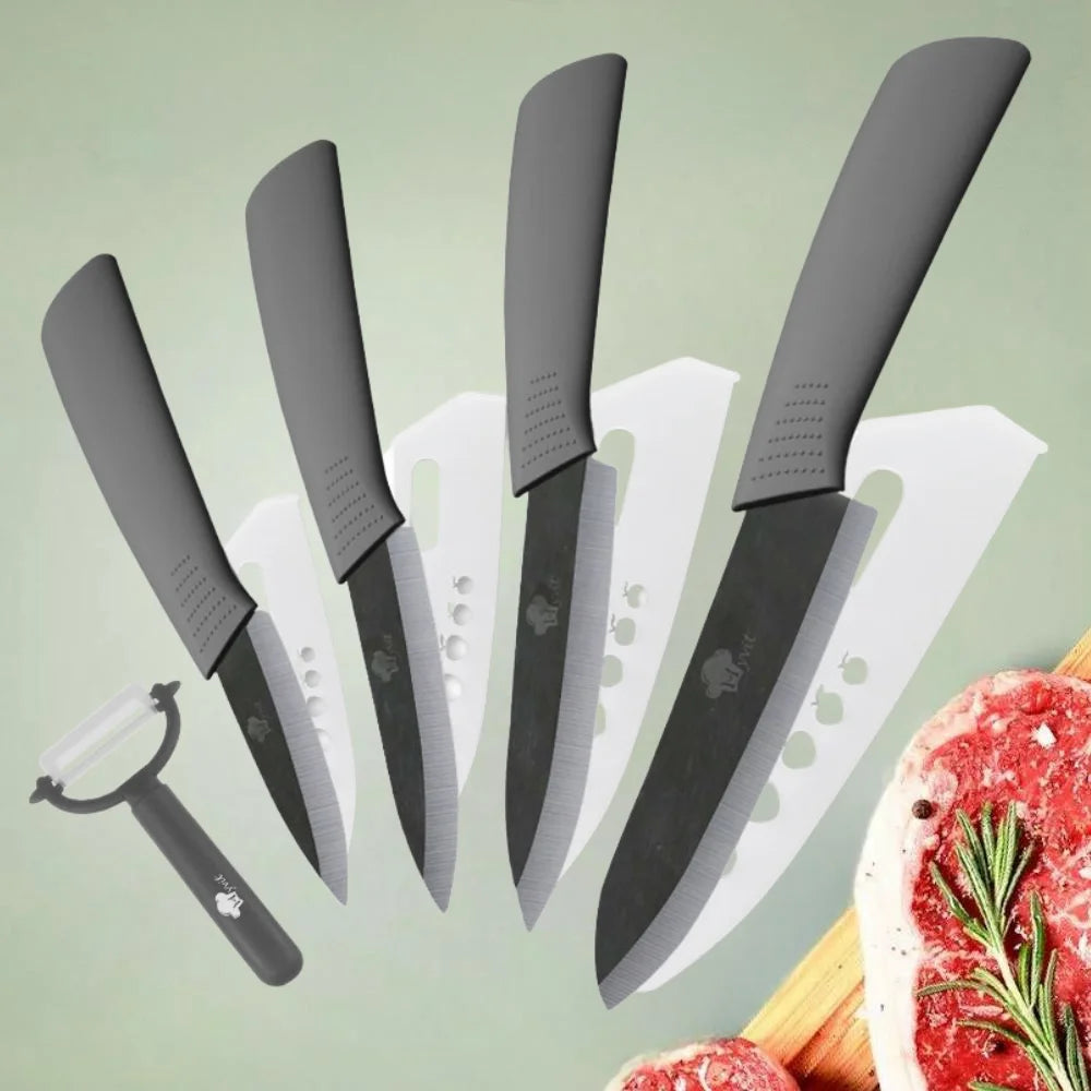 Keramik Küchenmesser mit Scheide – Scharfe Zirkonoxid Klinge, vielseitig