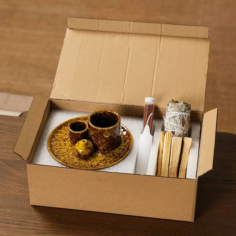 Multifunktionaler Keramik Räuchergefäßhalter 4 in 1