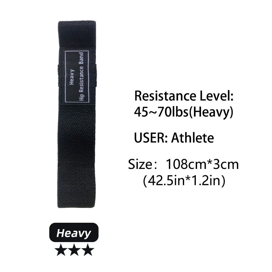 3er Set lange elastische Stoff Widerstandsbänder für Beine Gym Fitness