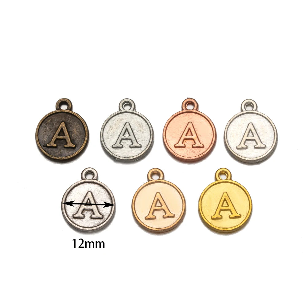 26-teiliges Alphabet Buchstaben Charms Set für DIY Schmuckherstellung