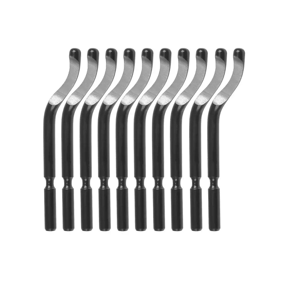 Präzisions-Entgratungsset mit 10 Klingen für Metall, Holz - Kunststoff