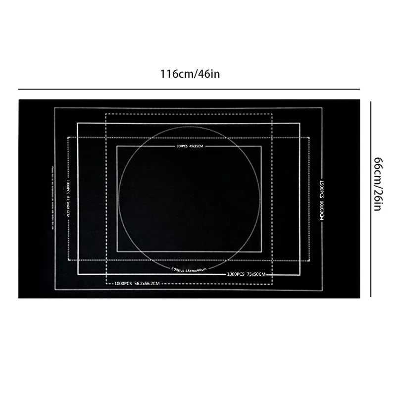 Puzzle-Rollmatte für 1500–3000 Teile | Filz-Aufbewahrung mit Tasche-Yabubest - Home & More