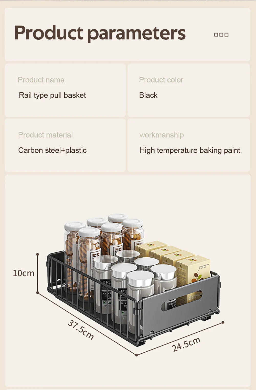 Premium Küchen Organizer für Gewürze und Flaschen-Yabubest - Home & More