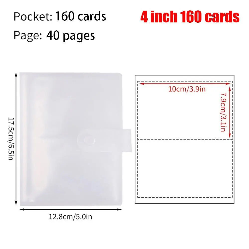 Transparentes PVC Fotoalbum für 80/160 Karten 3-6 Zoll Idol Star Sammlung