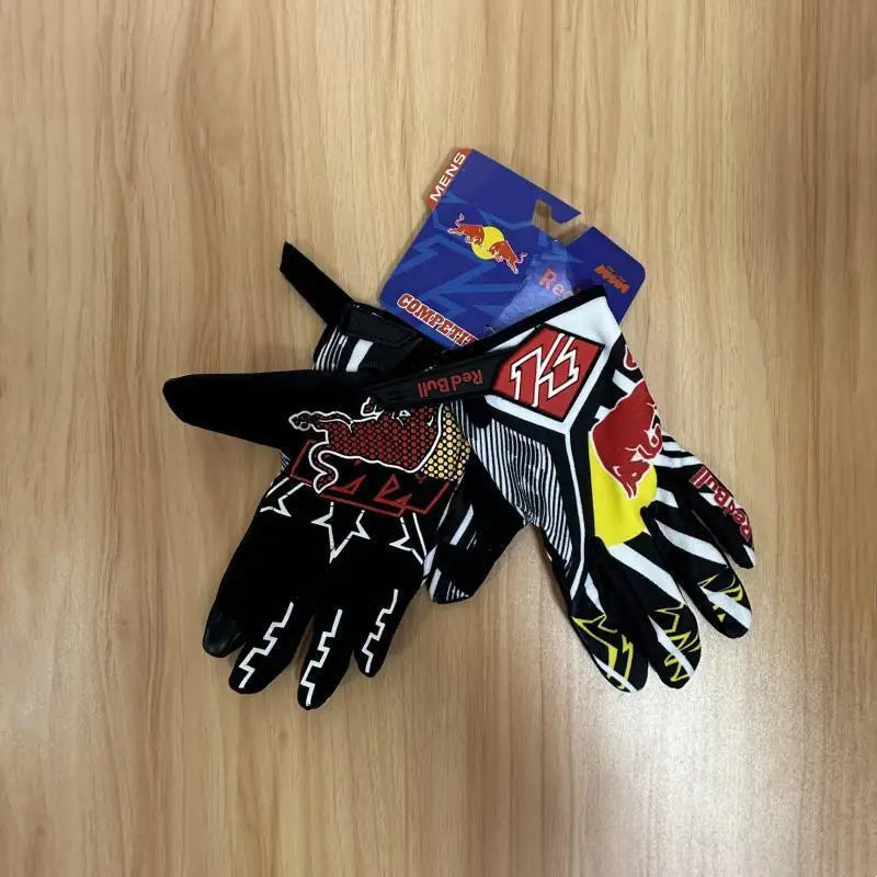 Vollfinger MTB Motorradhandschuhe rutschfest mit Silikon Gel Schutz Herren Damen