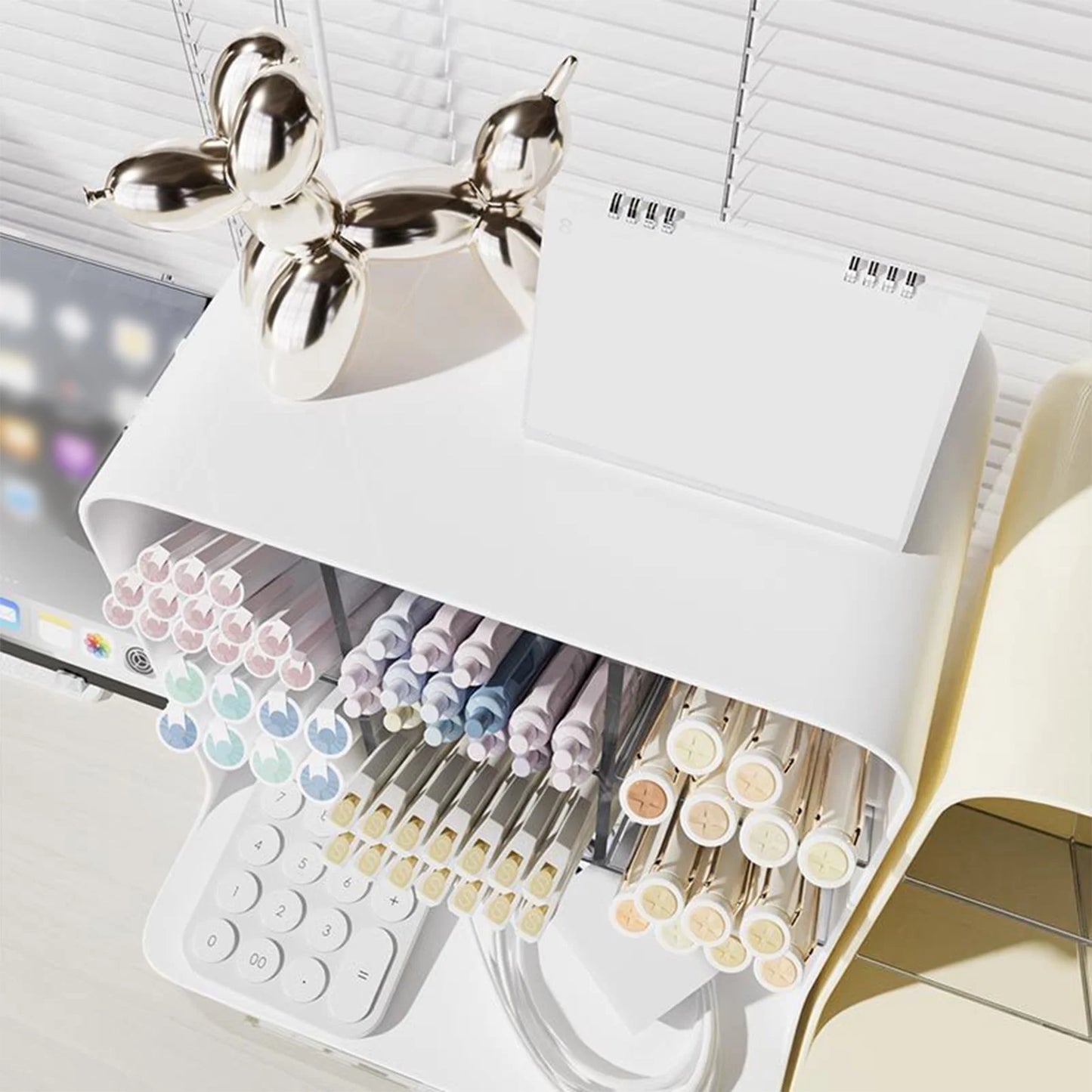 Schräger Stifthalter mit großem Fassungsvermögen für Schreibtisch-Yabubest - Home & More