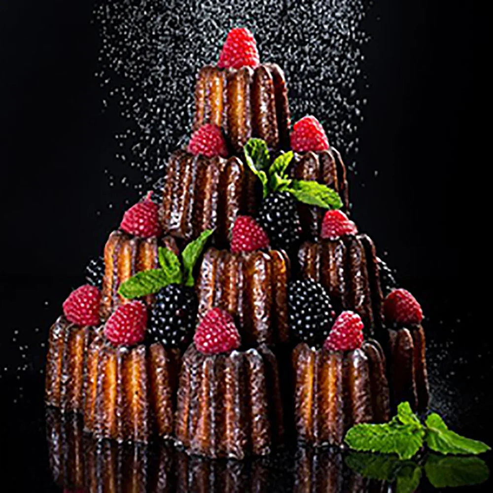 Silikonbackform mit 8 oder 18 Mulden, Antihaft Mini Canele Kaninchen Kuchen