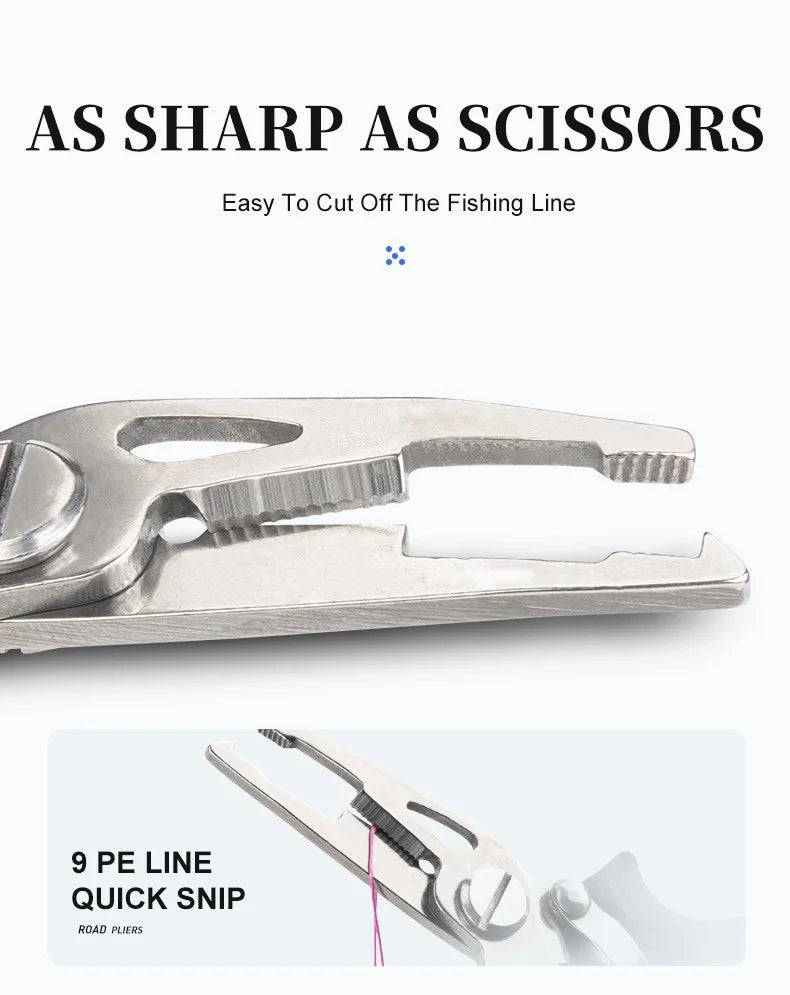 Multifunktions Angelzange mit Schnurschneider und Hakenlöser