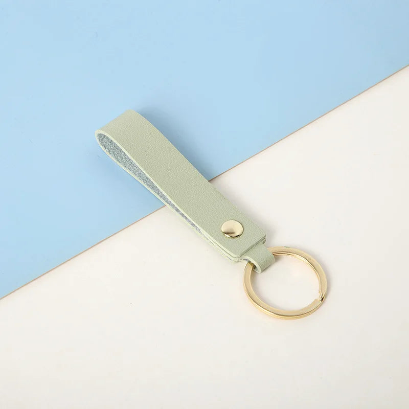 PU Leder Schlüsselanhänger 8 Farben unisex O-förmige Schnalle Geschenk