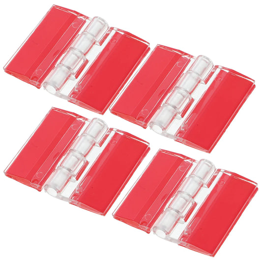 4-teiliges selbstklebendes Acryl-Klappscharnier für Möbel - Schränke