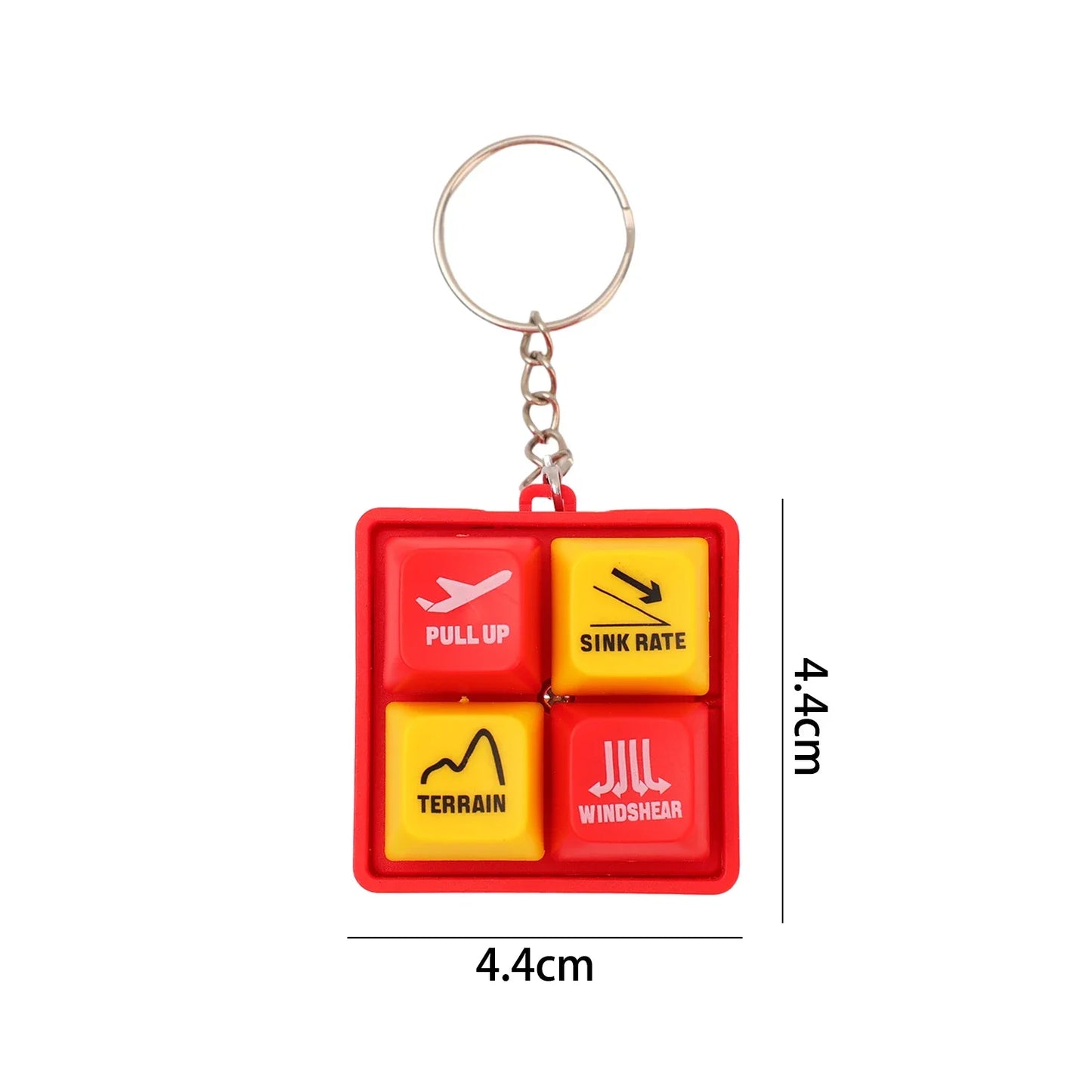 Tragbarer Flugzeug Notfall Sound Simulator Schlüsselanhänger mit Alarm