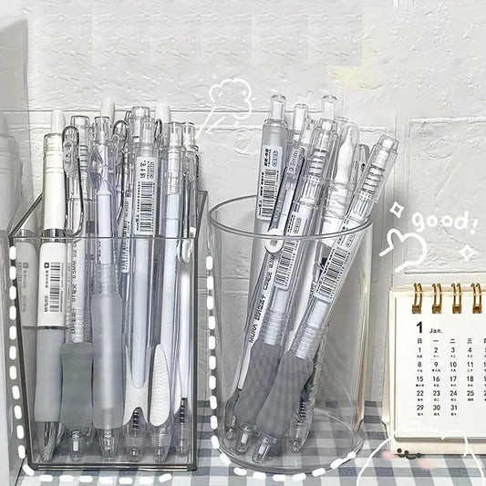 Transparenter Acryl Stifthalter für aufgeräumte Schreibtische