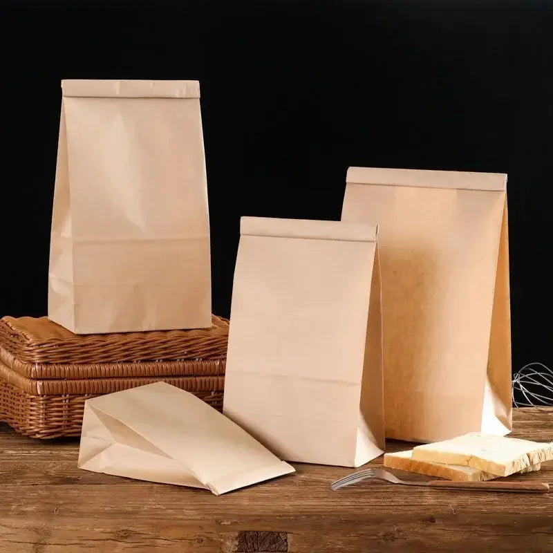 Kraftpapier Taschen 10 20 oder 50 Stück Einweg Lebensmittel Verpackung-Yabubest - Home & More
