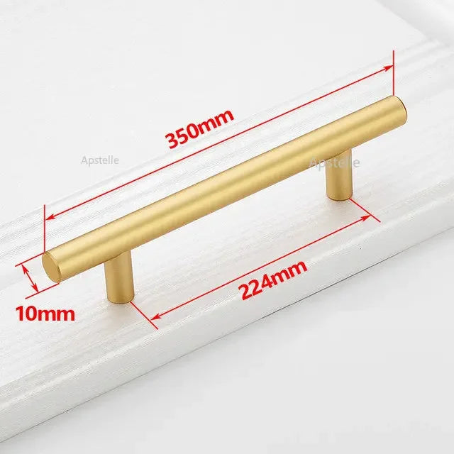 Moderner Möbelgriff Edelstahl schwarz/goldfarben Schrank Schublade Stange