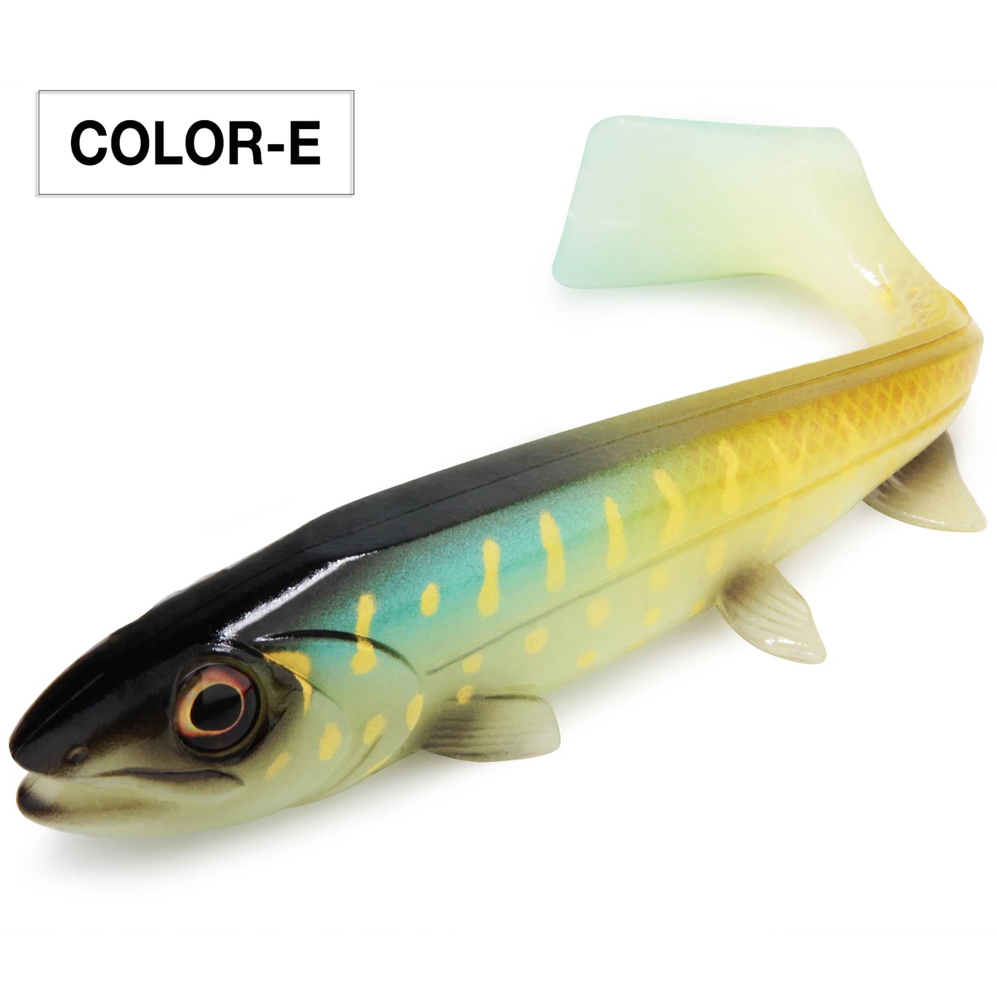 Quadratischer Silikon-Swimbait 14-18 cm für Meeres- und Süßwasserfischen
