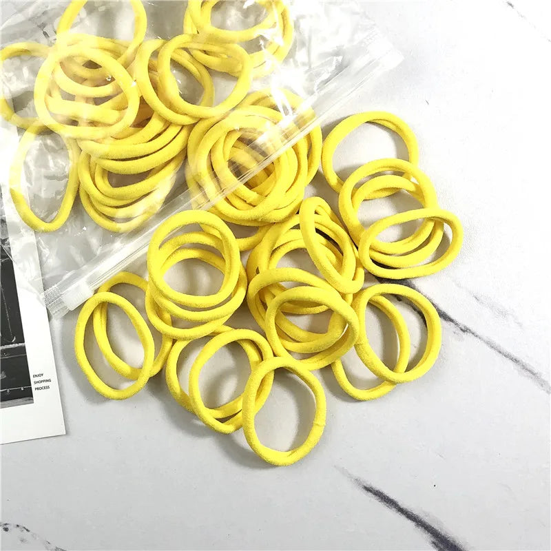 20/50 Teile/satz Haarbänder für Frauen Mädchen Grundlegende Haar Gummi Krawatten Seile 4 cm Einfache Elastische Stirnband Haar Zubehör pferdeschwanz Halter - Yabubest - Home & More