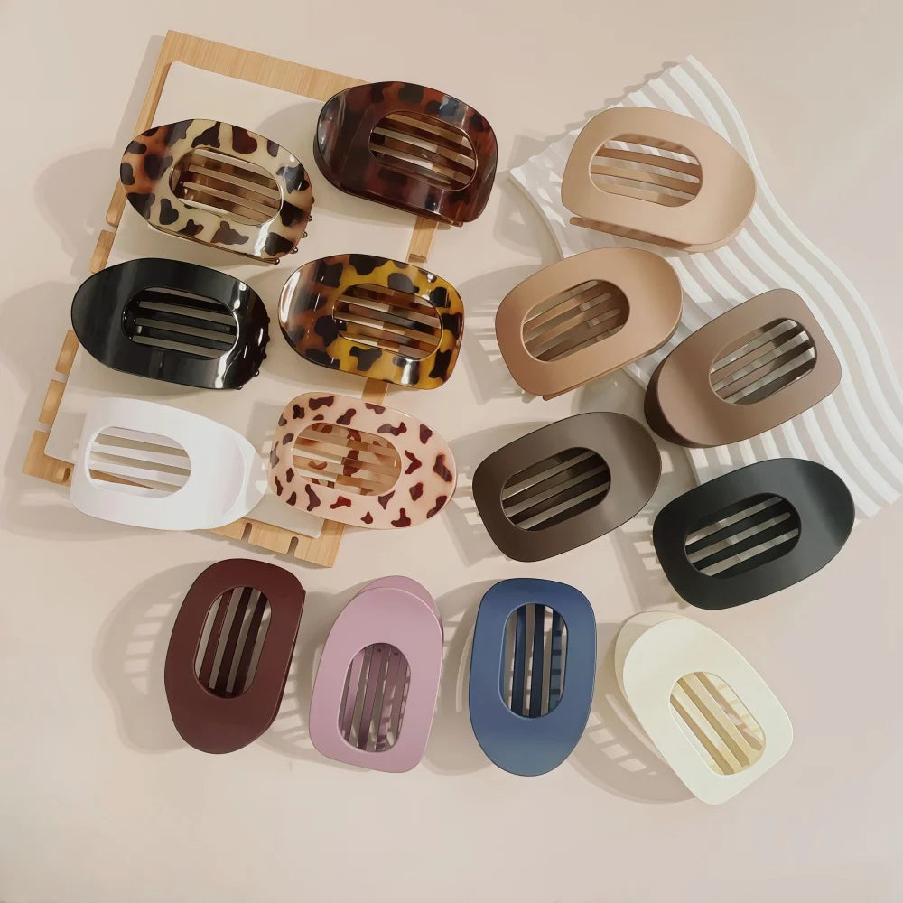 Stylische Haarklammer Leopardenmuster matt für einfachen Halt