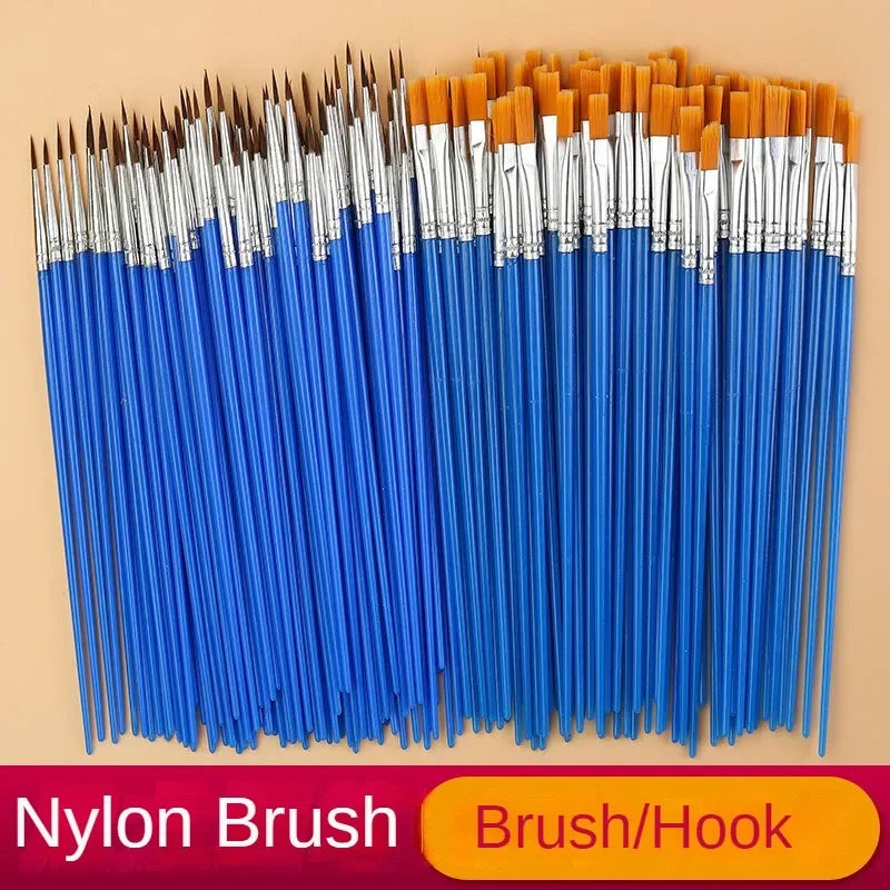Vielseitiges Malpinsel-Set 10/20/50 Stück mit Nylonhaar für Acryl - Öl