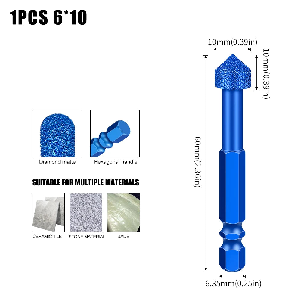 Schleifkopf mit sechseckigem Schaft für Marmorfliesen und Steine