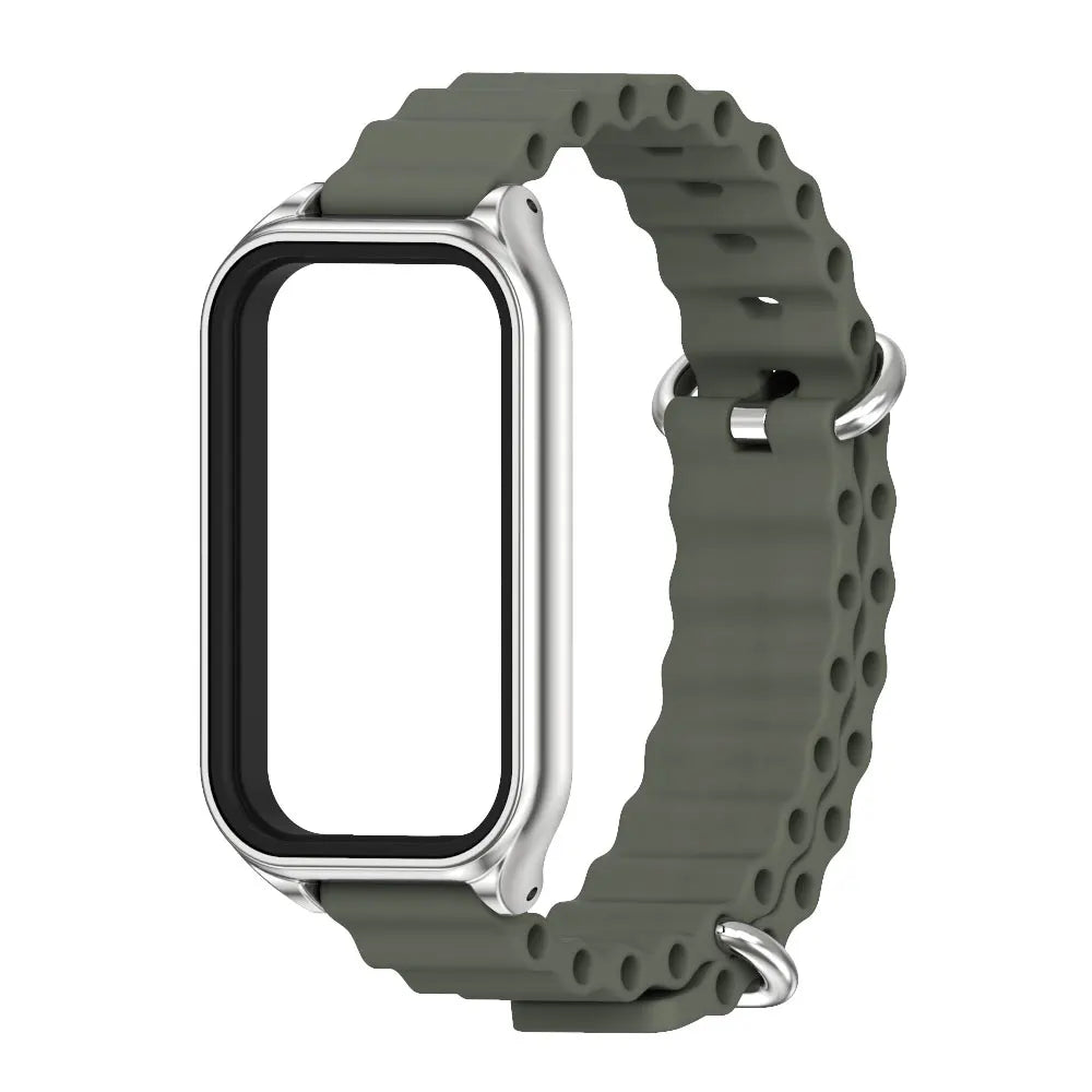 Silikon Armband Ersatz für Smart Band 8 9 mit Einstellbarer Länge