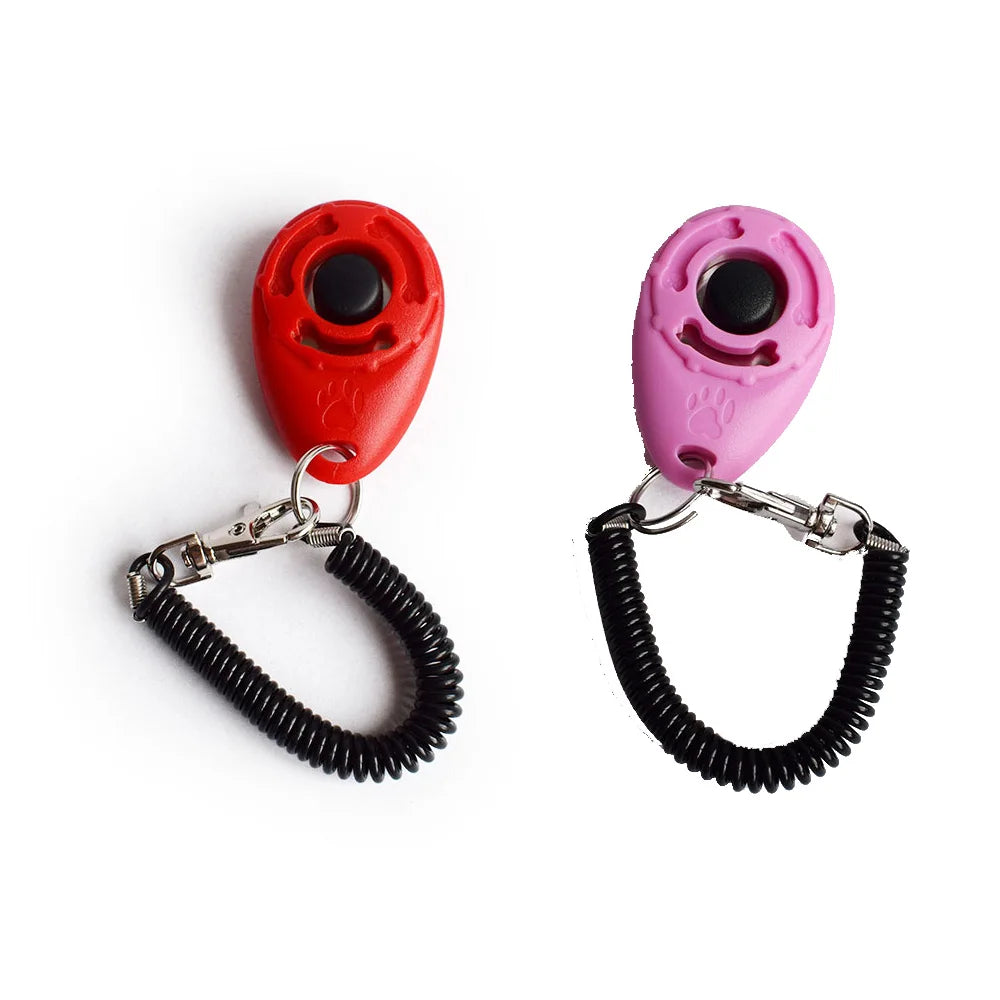 2er Set Hundetraining Clicker mit verstellbarer Handschlaufe für Haustiere