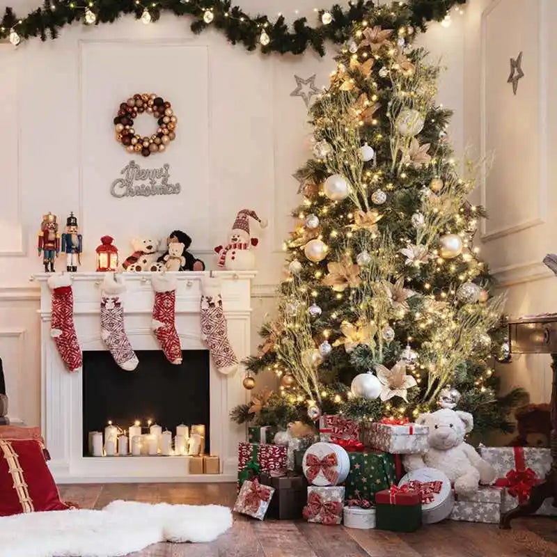 Glitzernde Künstliche Beeren Zweige für Weihnachts- und Neujahrsdeko