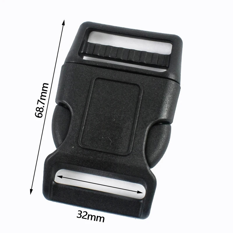 Kunststoff Release Schnallen 15-38mm Schwarz Weiß für Rucksack Halsband