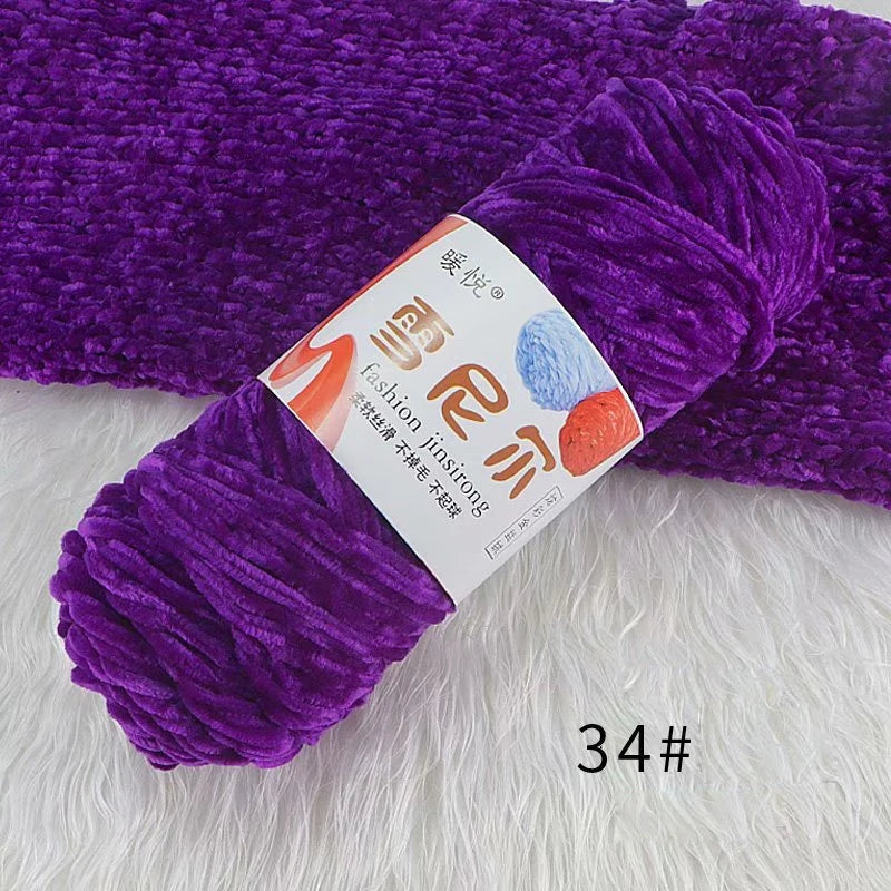 Weiches Chenille Polyester Strickgarn für gemütliche DIY Projekte