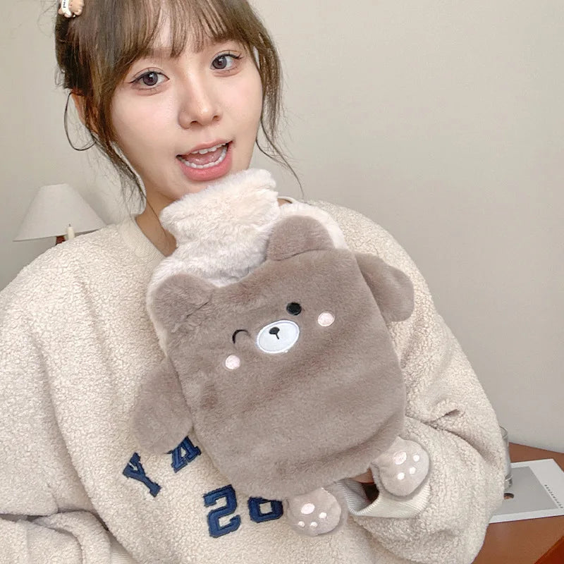 Plüsch Wärmflasche Kawaii Wärmbeutel für Hand Füße Periodenschmerzen