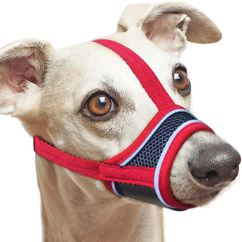 Sicher - Komfortabel: Verstellbare, reflektierende Hunde-Mundabdeckung aus Nylon